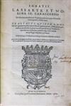 LAW  LASSARTE Y MOLINA, IGNACIO. De decimal venditionis & permutationis, que Alcavala nuncupatur, Liber unus.  1589